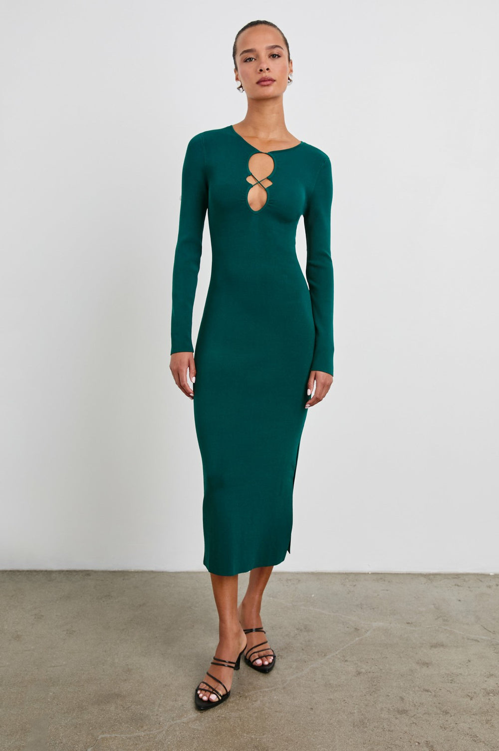 SOLMA DRESS - EVERGREEN| Rails online
