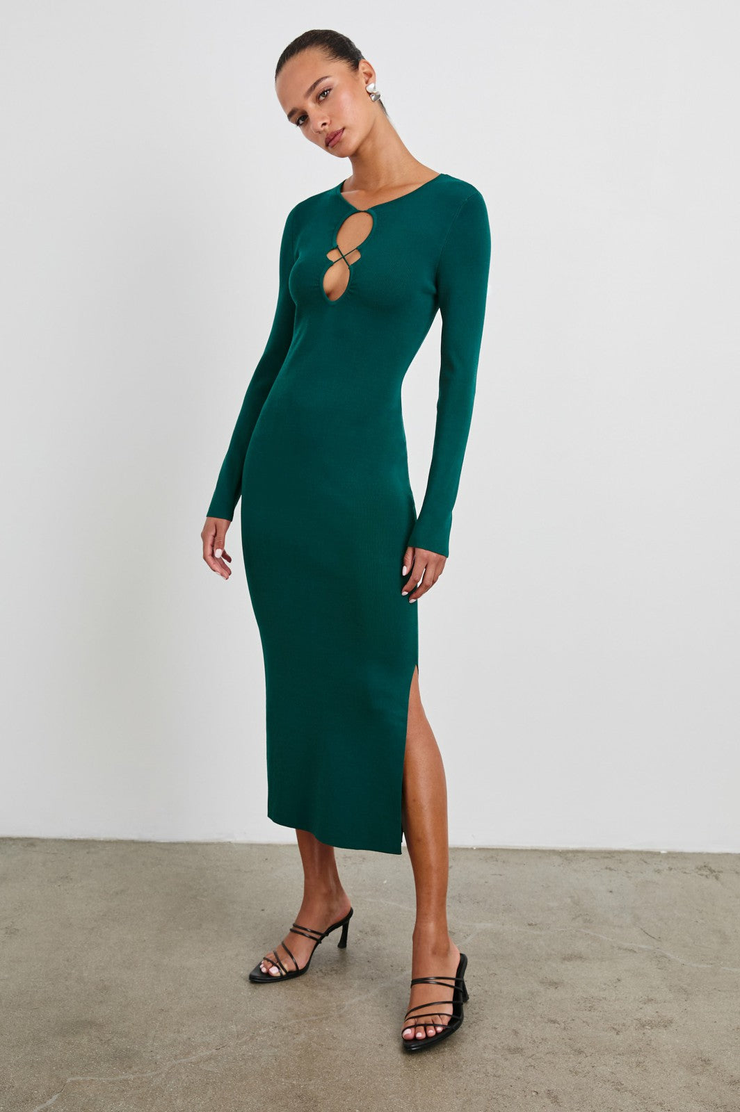 SOLMA DRESS - EVERGREEN| Rails online