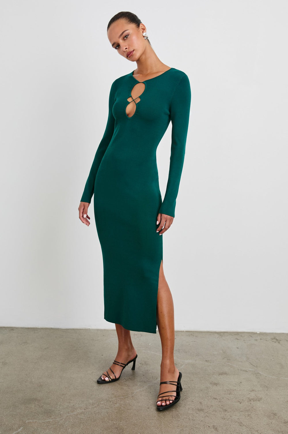 SOLMA DRESS - EVERGREEN| Rails online