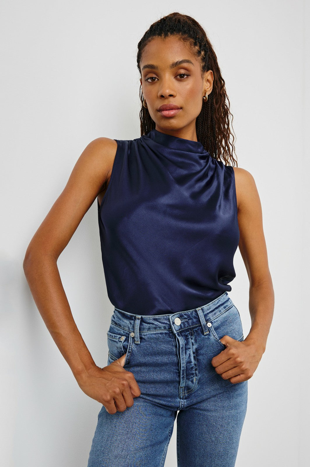 KALEEN TOP - NAVY| Rails discount