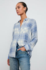 HUNTER SHIRT - BLUEBELL SNOW| Rails outlet