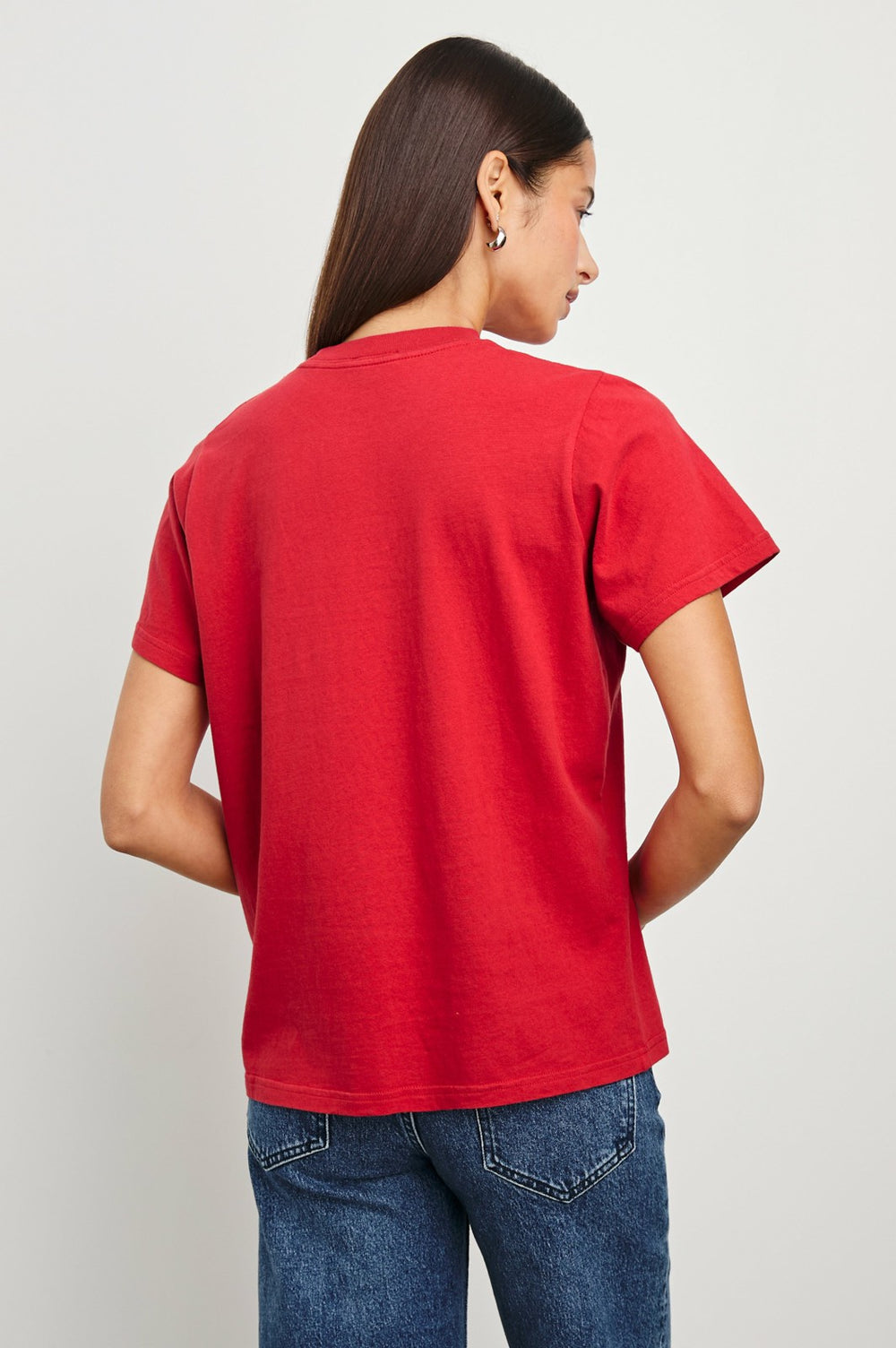 BOYFRIEND T-SHIRT - RAILS BOSTON RED| Rails US