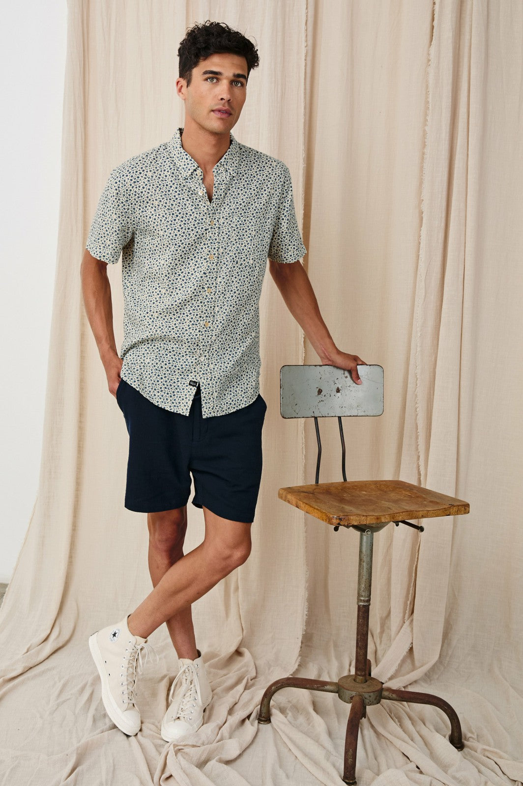CARSON SHIRT - AUTUMN DAISY OCEAN| Rails online