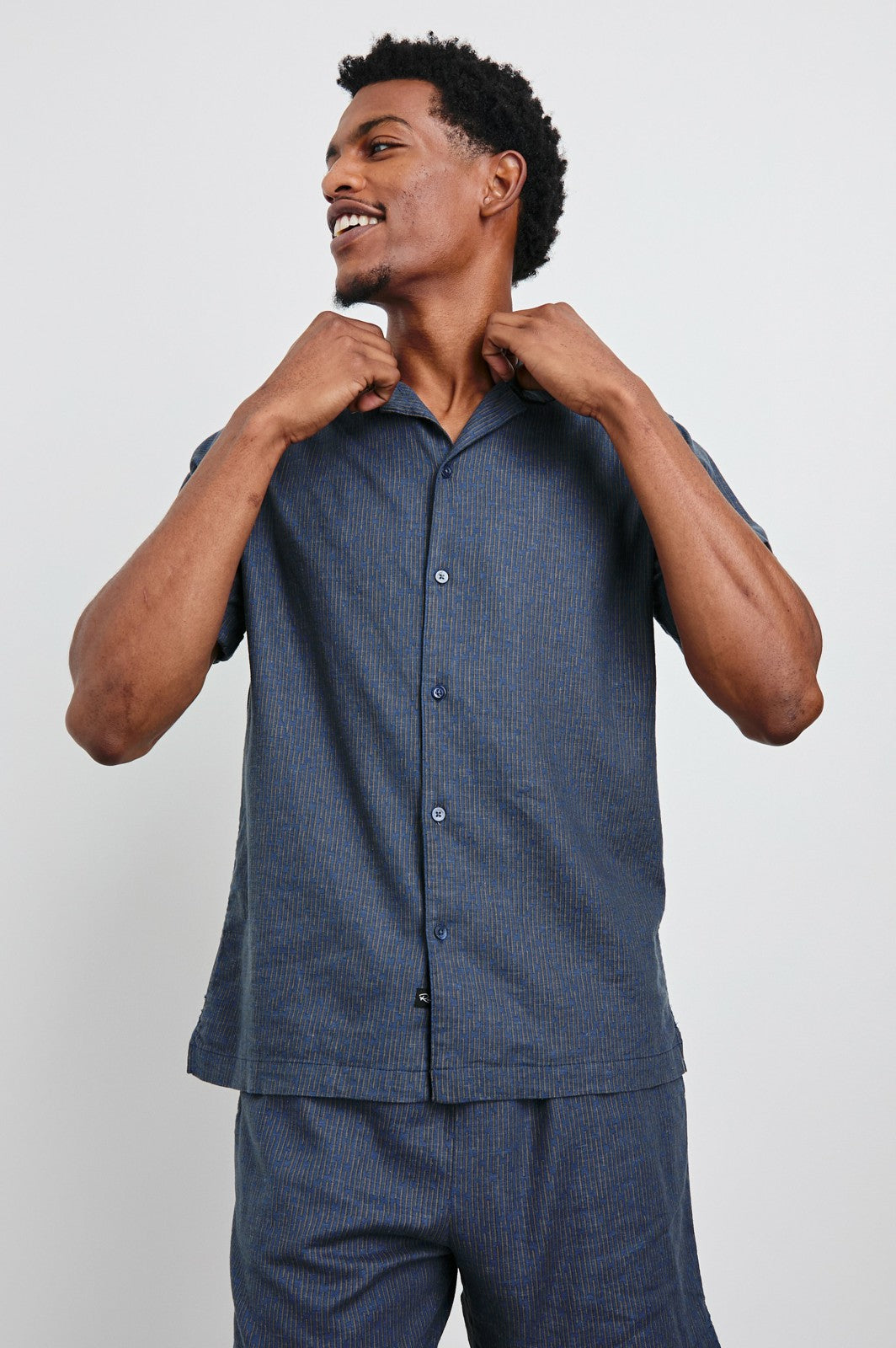 ATLAS SHIRT - NAVY CEDAR VERTICAL| Rails outlet