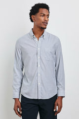 VANCE SHIRT - BLUE WHITE STRIPE| Rails US