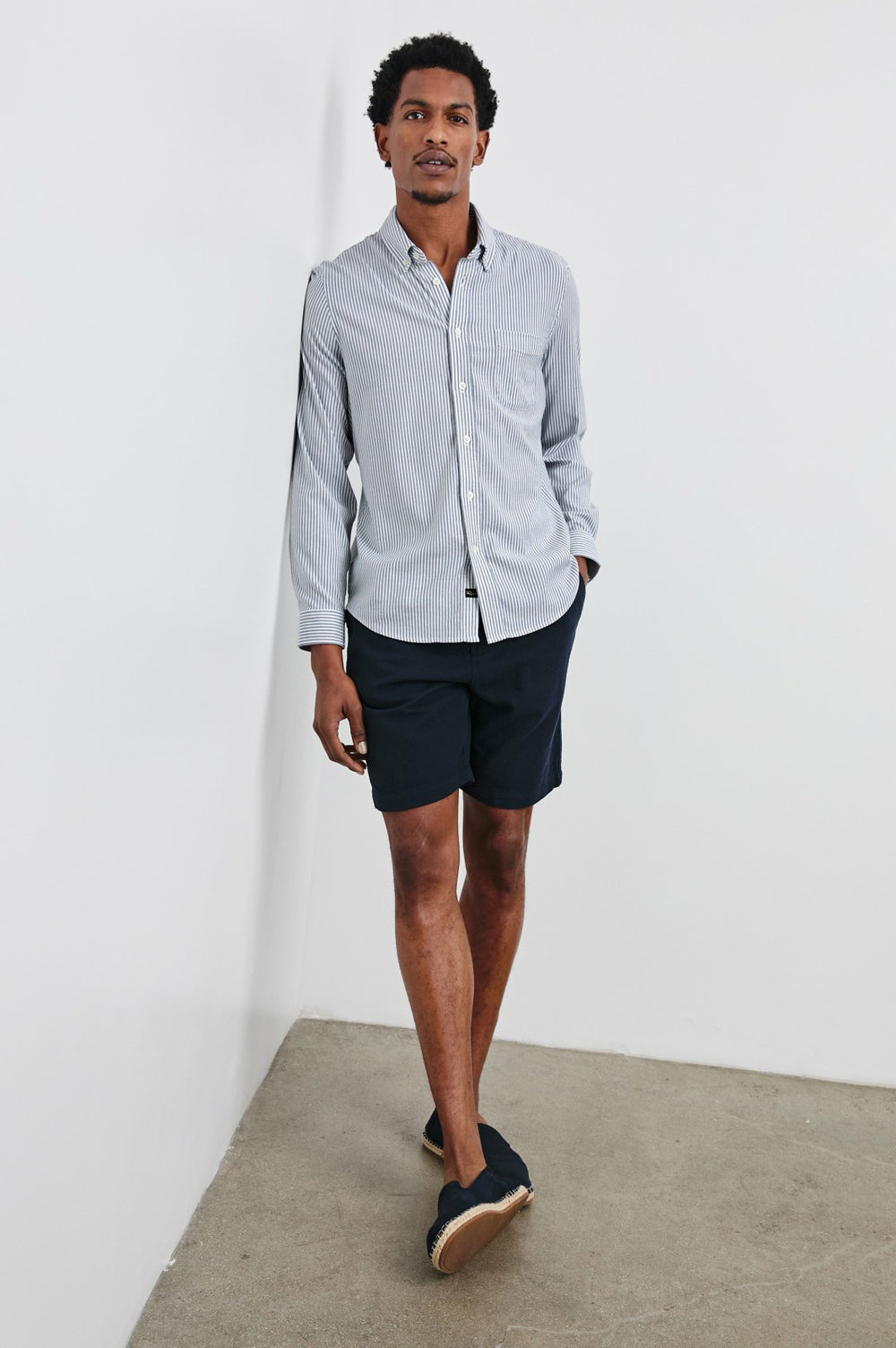 VANCE SHIRT - BLUE WHITE STRIPE| Rails US