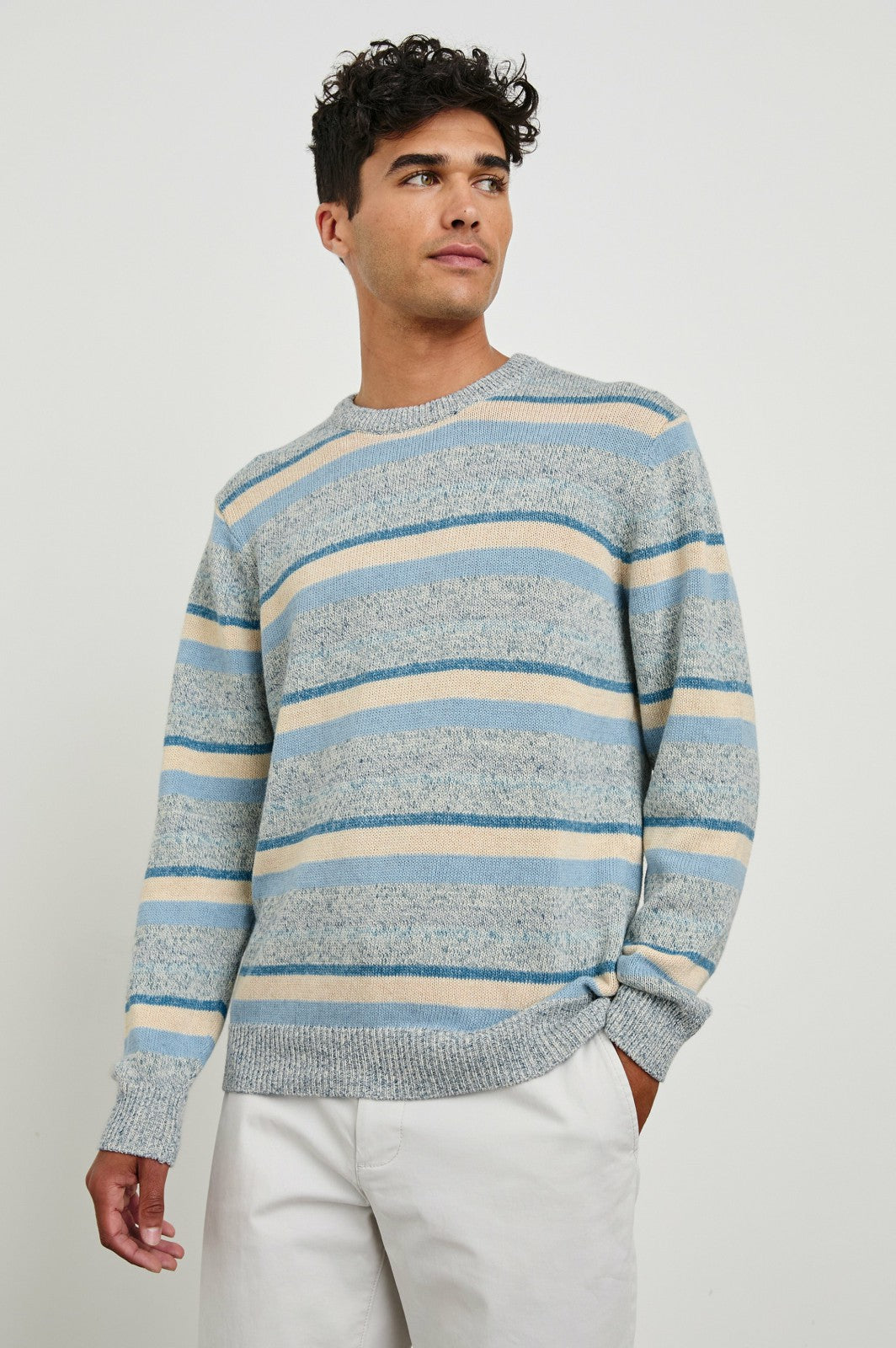 OLSEN SWEATER - BLUE STRIPE| Rails online