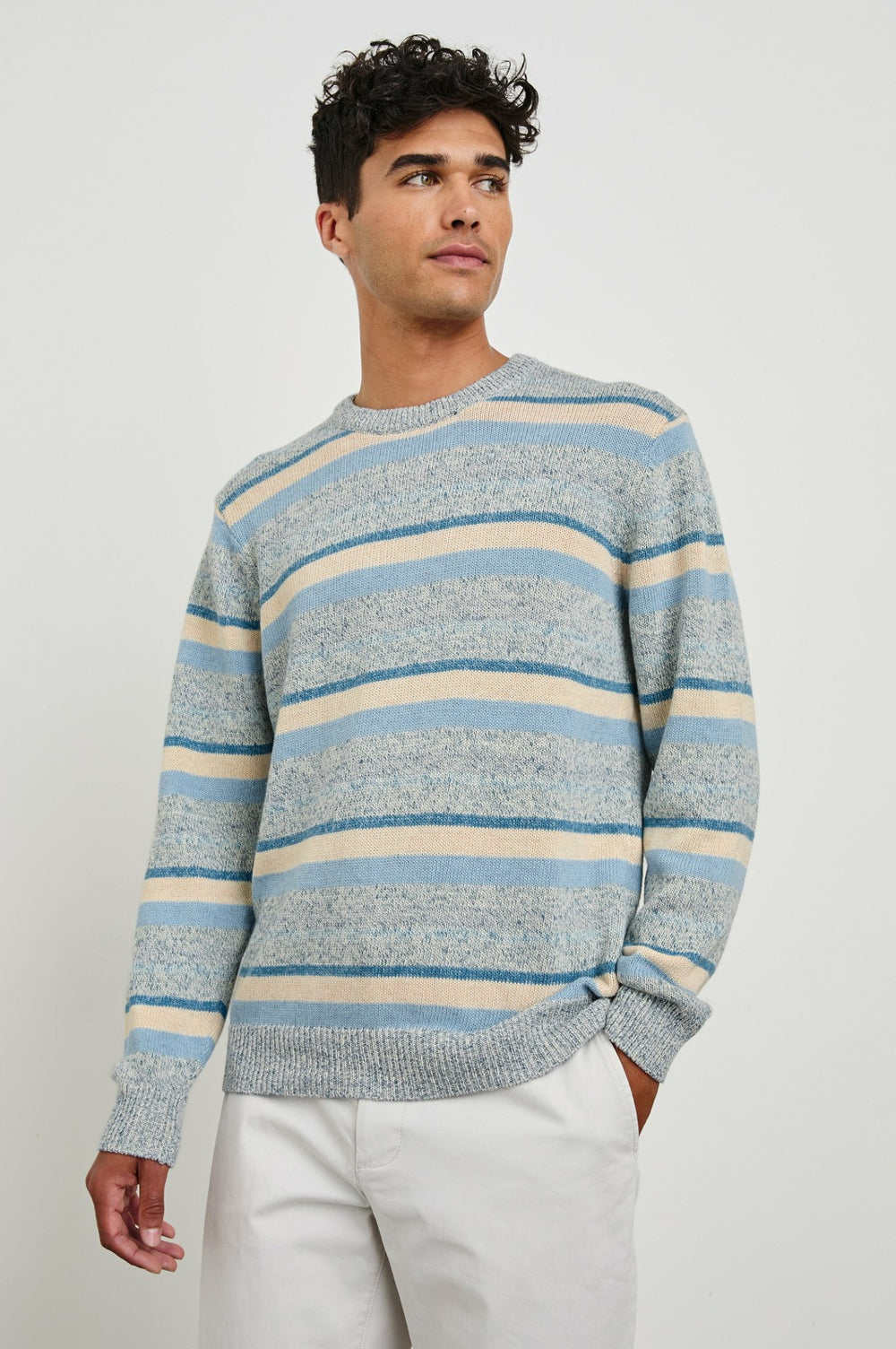 OLSEN SWEATER - BLUE STRIPE| Rails online