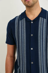 SILAS SHIRT - BLUE HEATHER MULTI| Rails on sale