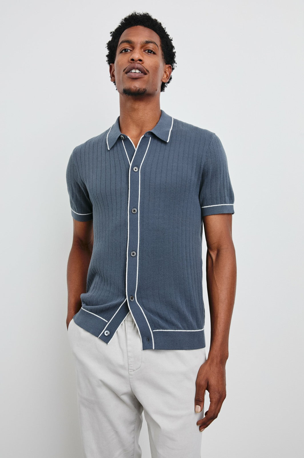 VERNON SHIRT - FADED NAVY| Rails US