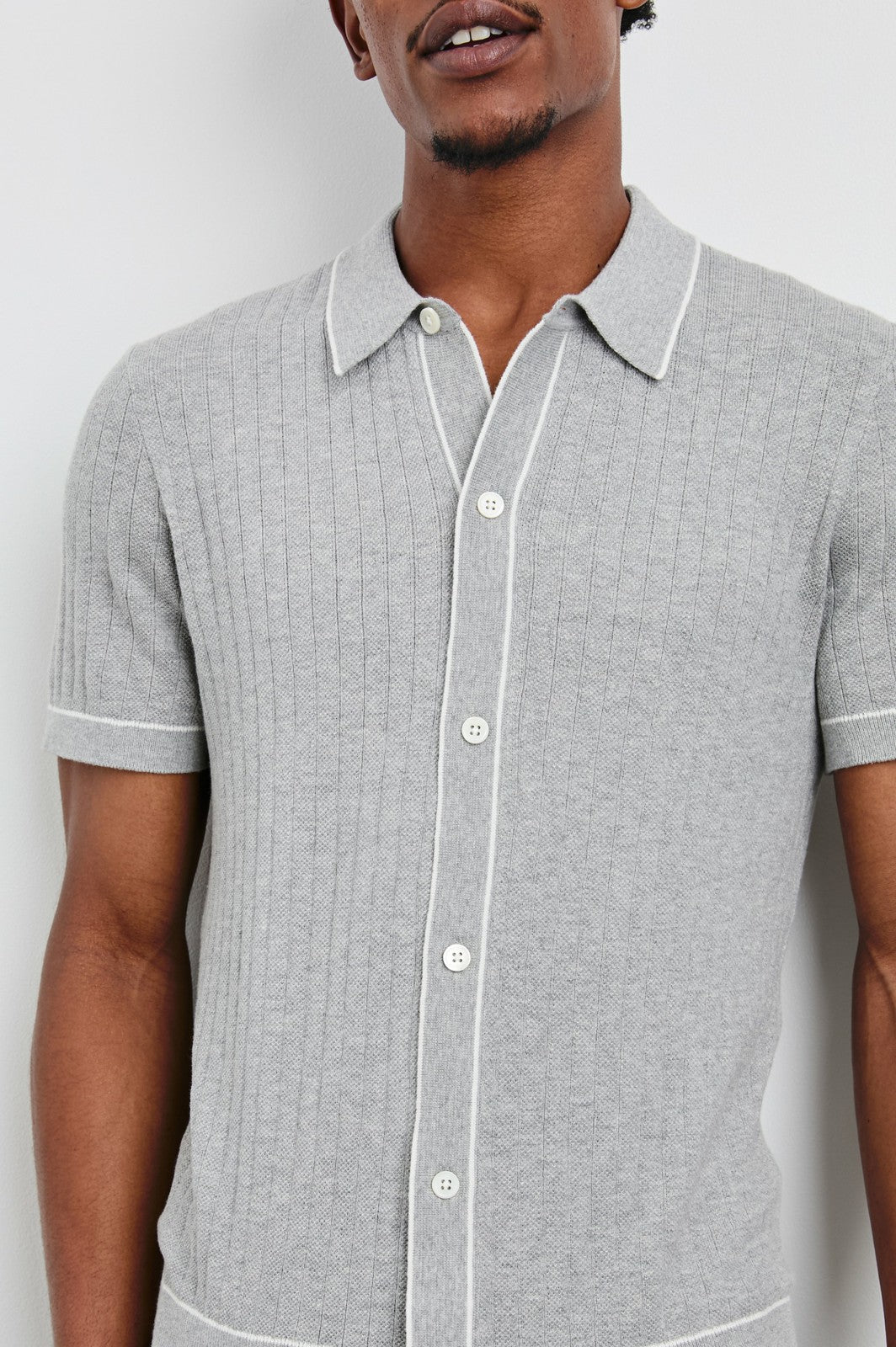 VERNON SHIRT - GREY MELANGE| Rails near me