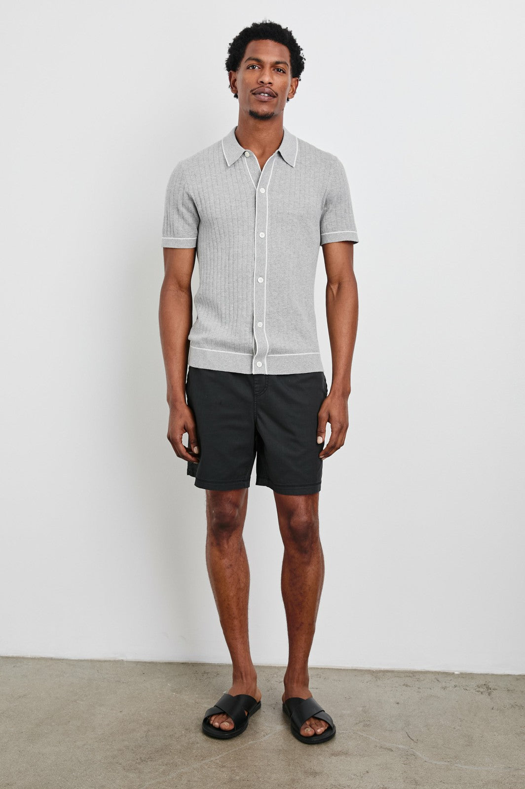 VERNON SHIRT - GREY MELANGE| Rails near me