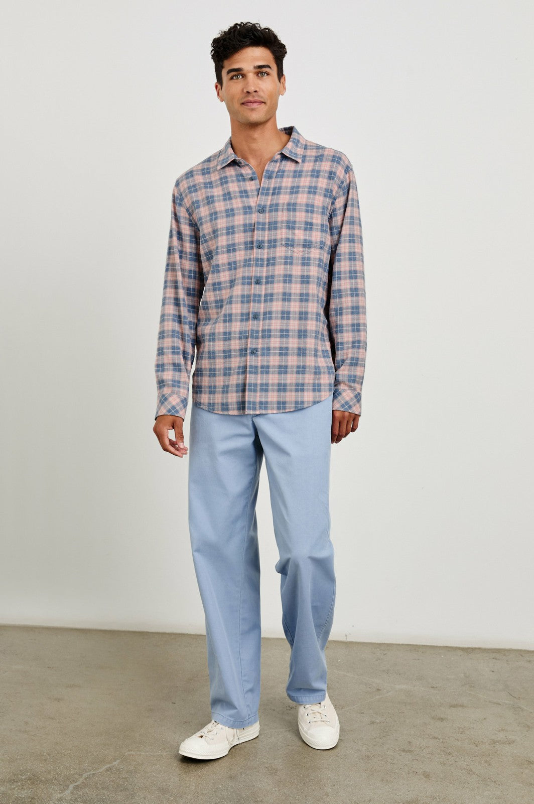 WYATT SHIRT - BLUEBERRY BLUSH| Rails outlet