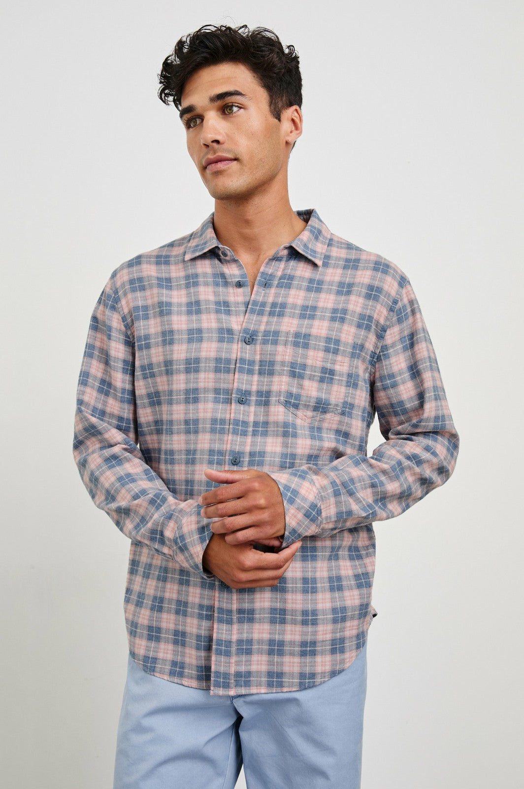 WYATT SHIRT - BLUEBERRY BLUSH| Rails outlet