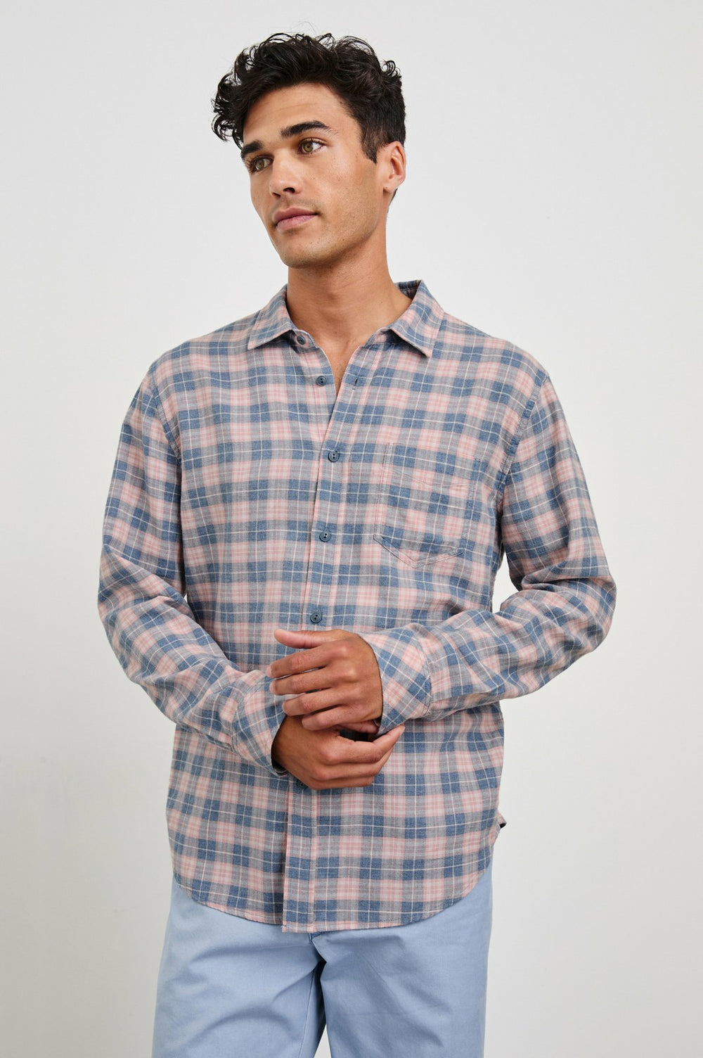WYATT SHIRT - BLUEBERRY BLUSH| Rails outlet