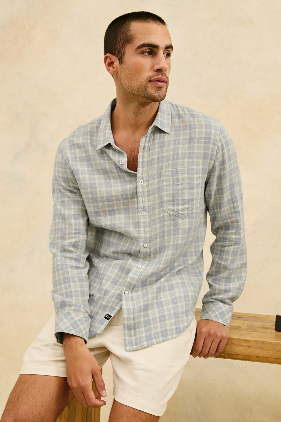 WYATT SHIRT - GENTLE SHORE MELANGE| Rails near me