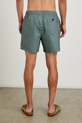 LA BREA SWIM SHORT - DIAMOND THUNDER GRASS| Rails online