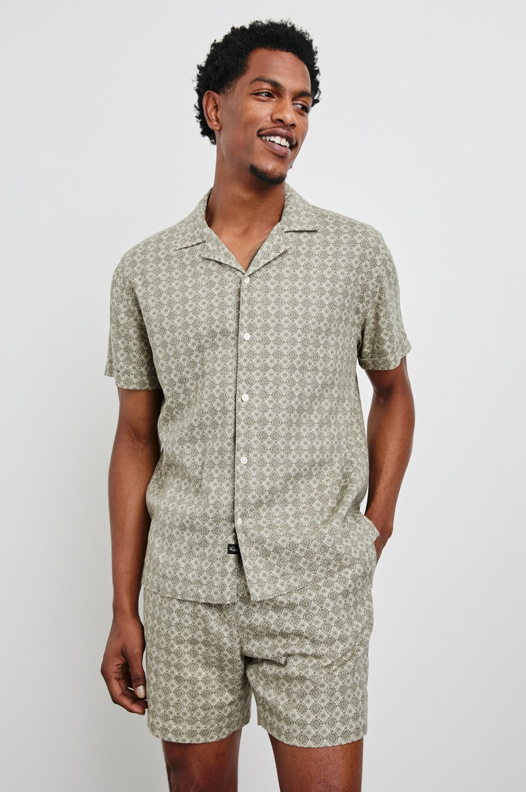 ATLAS SHIRT - DIAMOND OAT OLIVE| Rails discount