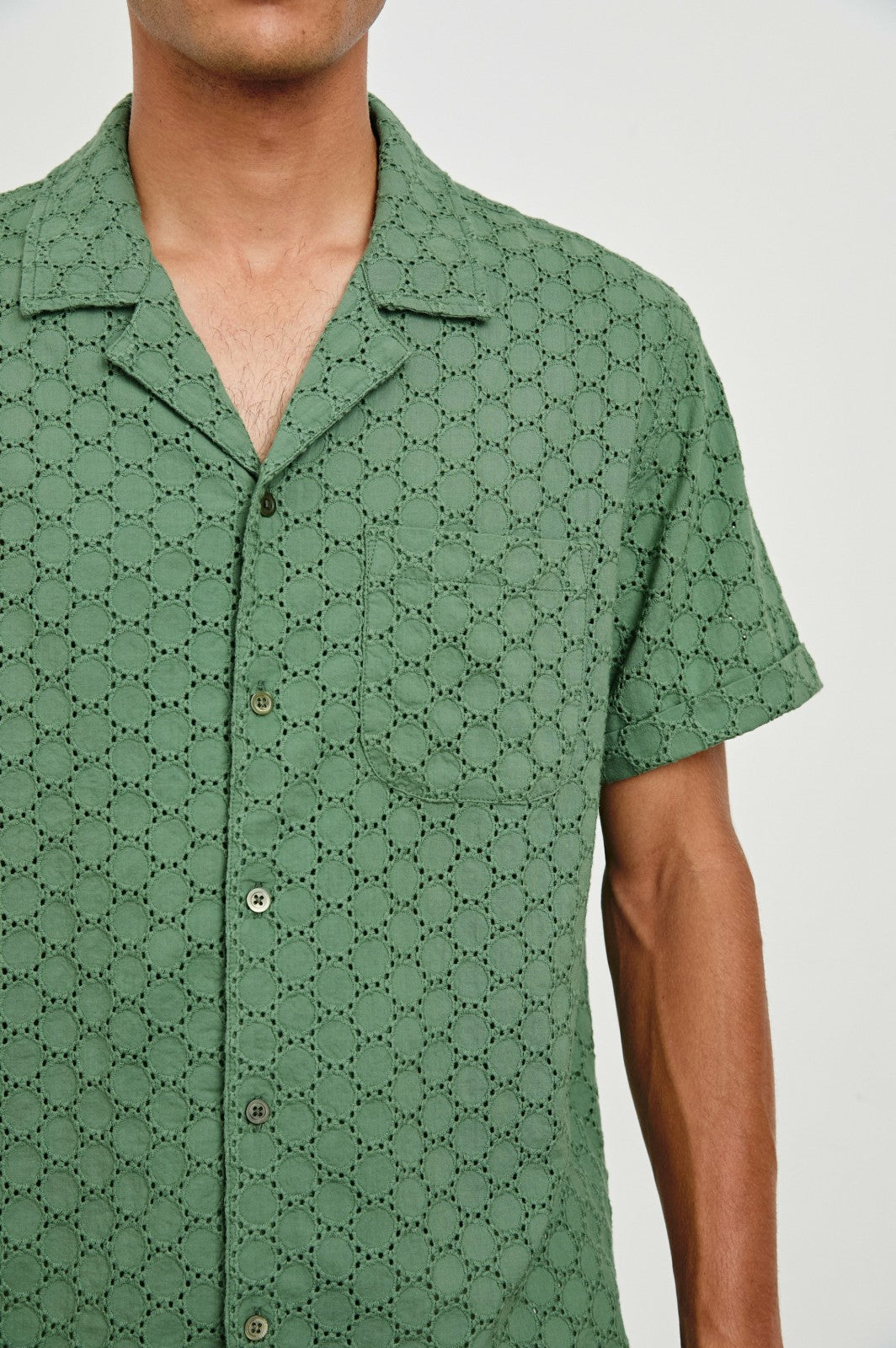 TYLER SHIRT - GREEN DOTS| Rails on sale