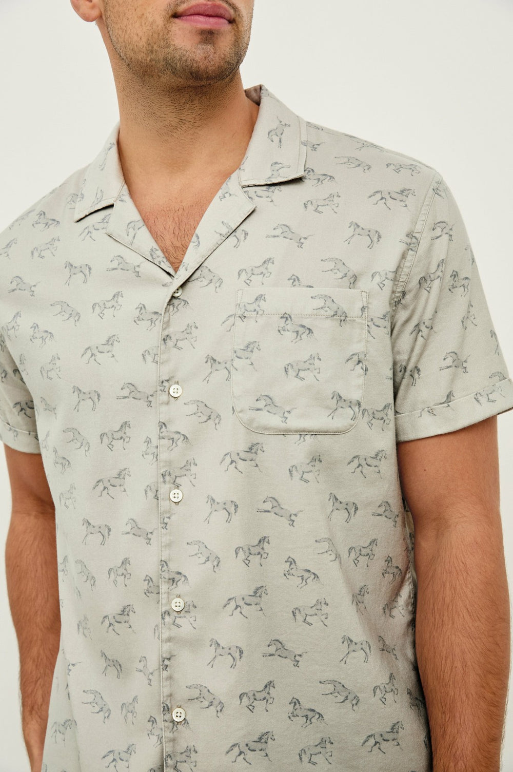 MORENO SHIRT - STALLION PARCHMENT INDIGO| Rails online