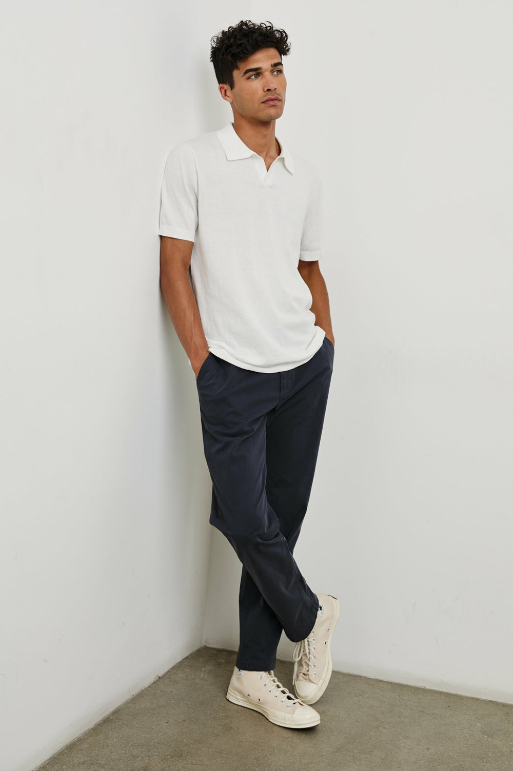 HAYDEN POLO SHIRT - WHITE| Rails online