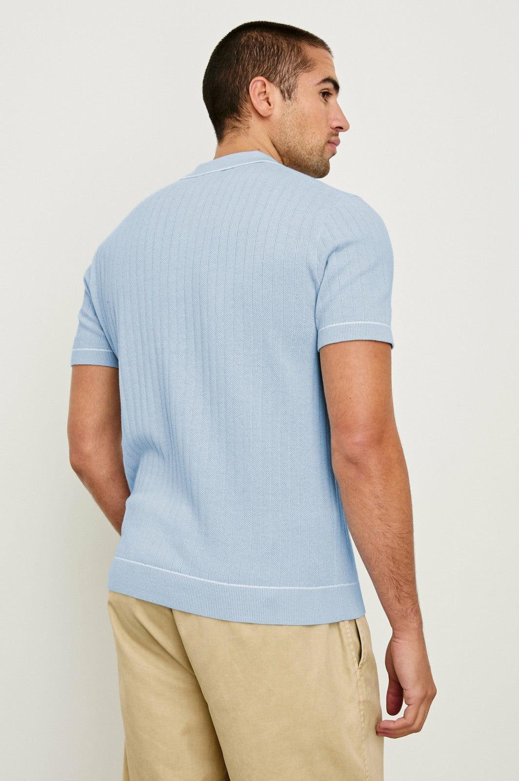 HARDY POLO SHIRT - LIGHT BLUE MELANGE| Rails outlet