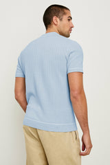 HARDY POLO SHIRT - LIGHT BLUE MELANGE| Rails outlet