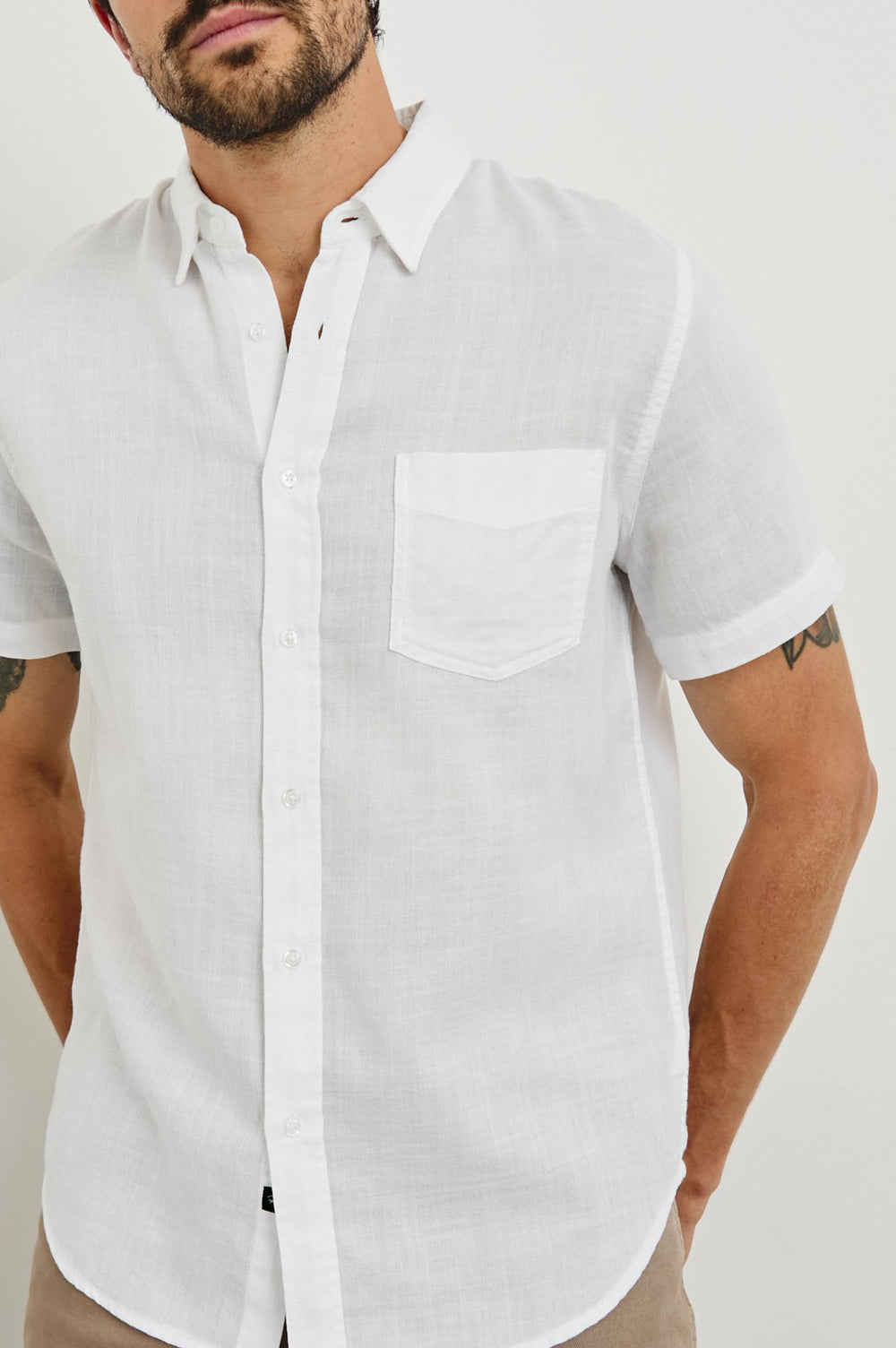 FAIRFAX RELAXED FIT SHIRT - WHITE| Rails sale