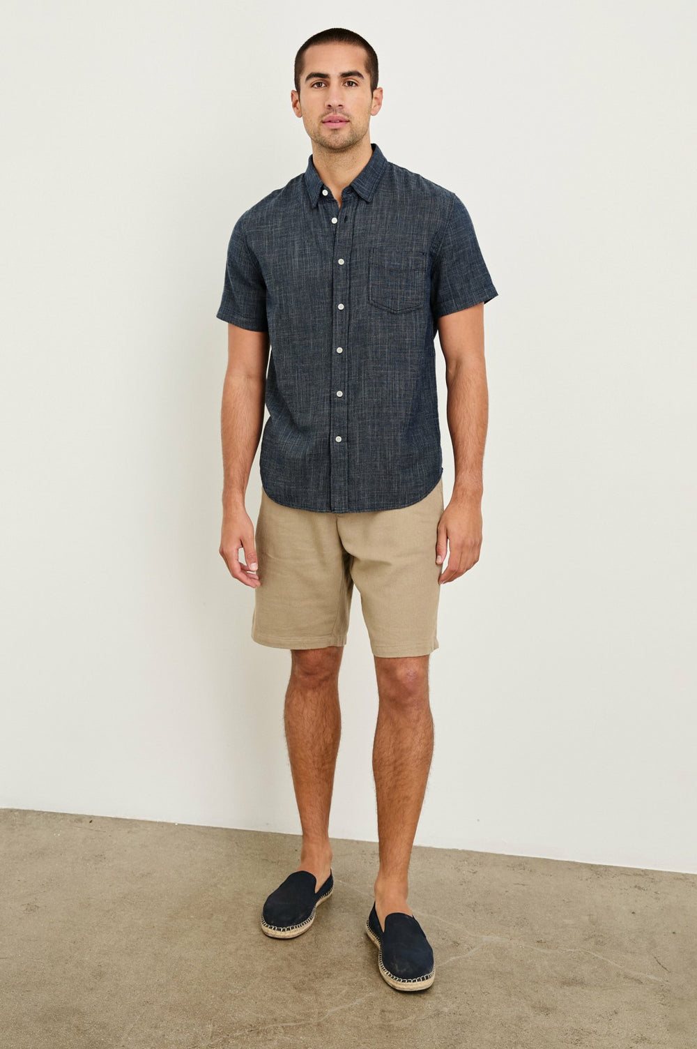 FAIRFAX RELAXED FIT SHIRT - NAVY ETCH| Rails sale