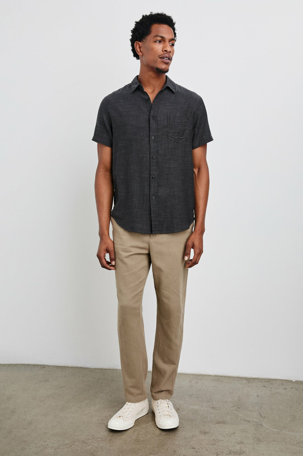 FAIRFAX SHIRT - BLACK CHAMBRAY| Rails on sale