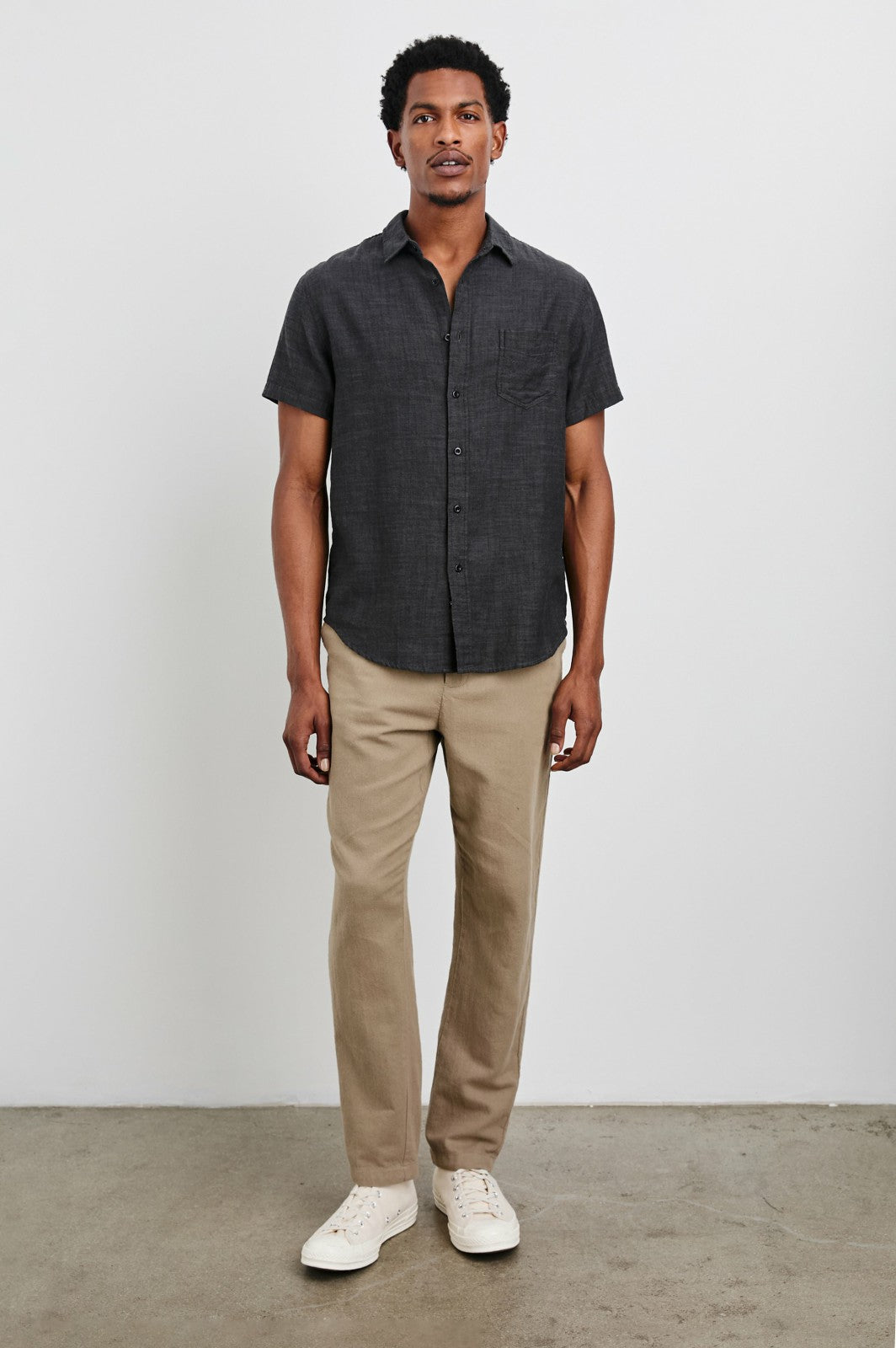 FAIRFAX SHIRT - BLACK CHAMBRAY| Rails on sale