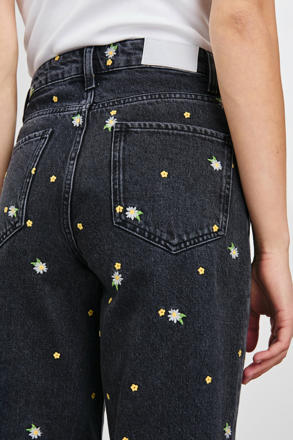 GETTY CROP WIDE LEG - ASH BLACK FLORAL| Rails for sale