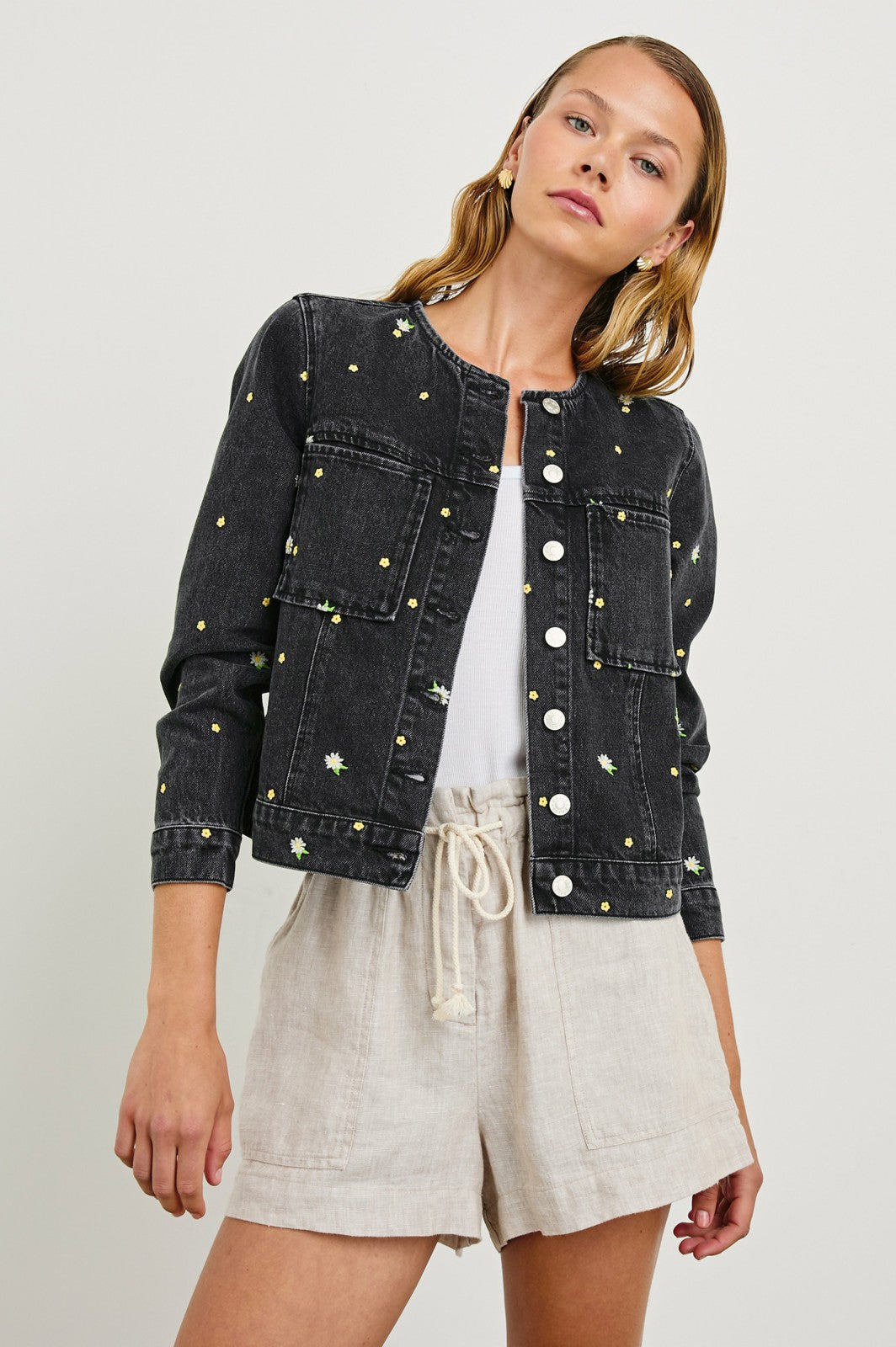 LIDO JACKET - ASH BLACK FLORAL| Rails online