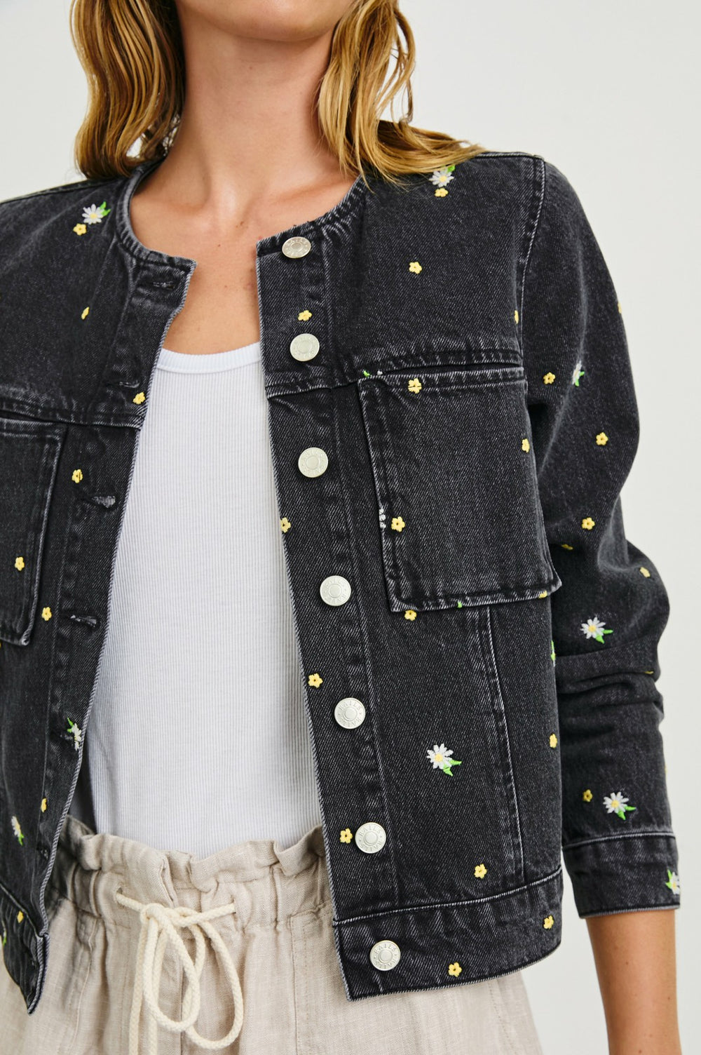 LIDO JACKET - ASH BLACK FLORAL| Rails online