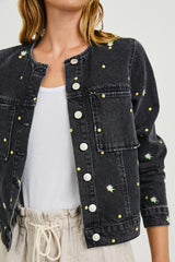 LIDO JACKET - ASH BLACK FLORAL| Rails online