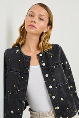 LIDO JACKET - ASH BLACK FLORAL| Rails online