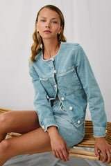 LIDO JACKET - HARBOR BLANKET STITCH| Rails online
