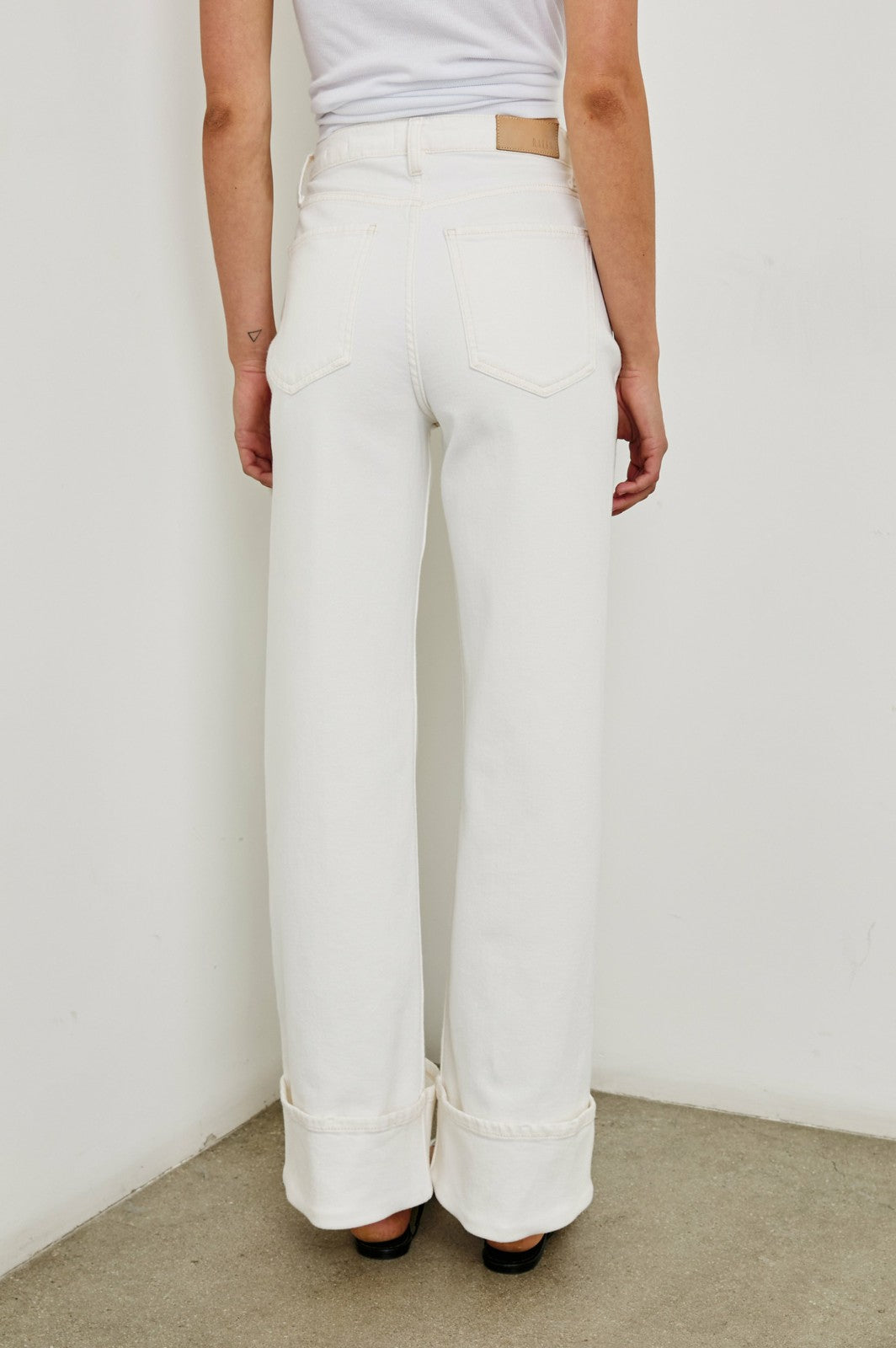 GETTY WIDE LEG - VINTAGE ECRU CUFFED| Rails sale