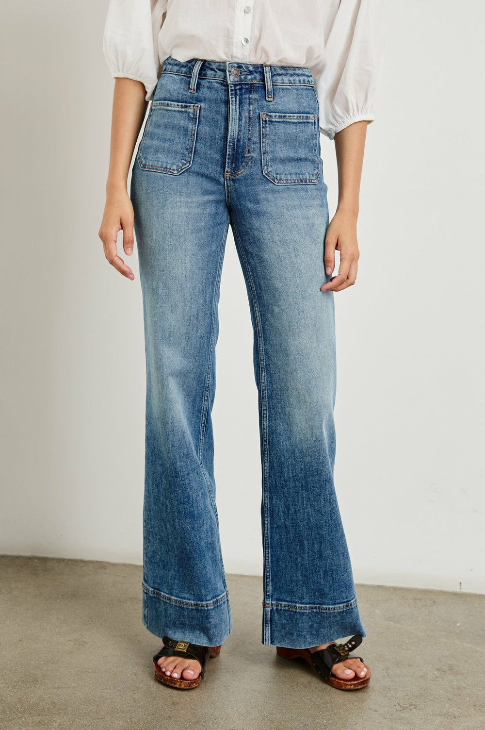 ALAMITOS FLARED TROUSER - TRADEWIND| Rails outlet