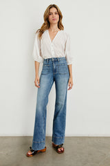 ALAMITOS FLARED TROUSER - TRADEWIND| Rails outlet