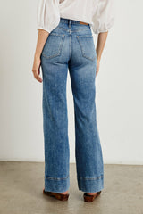 ALAMITOS FLARED TROUSER - TRADEWIND| Rails outlet