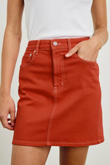 BURBANK SKIRT - TERRACOTTA| Rails sale