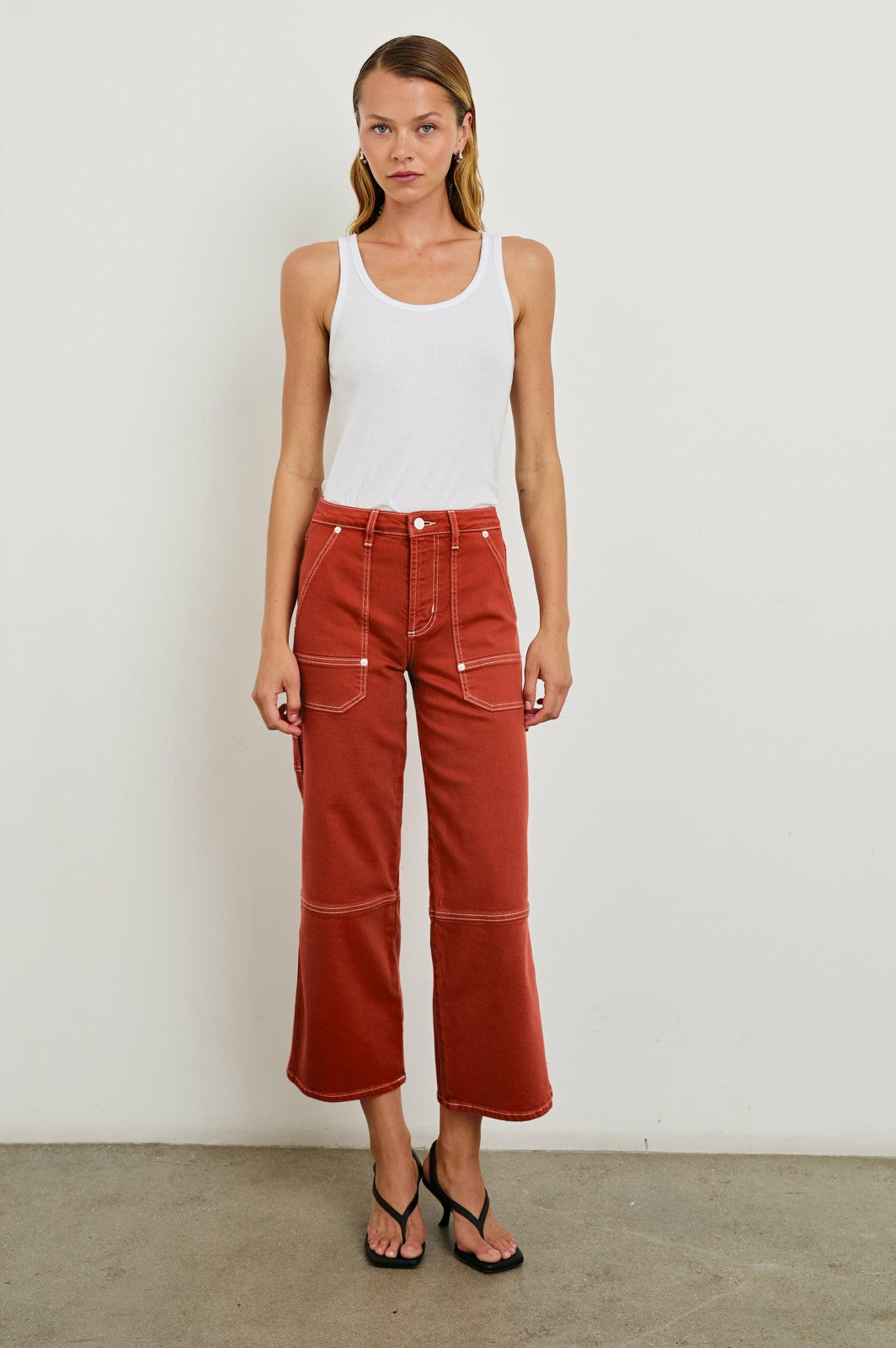 SILVERADO CARPENTER CROP - TERRACOTTA| Rails discount