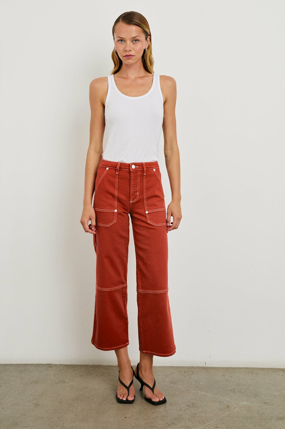 SILVERADO CARPENTER CROP - TERRACOTTA| Rails discount