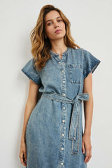 KAHLO DRESS - MID BLUE| Rails sale
