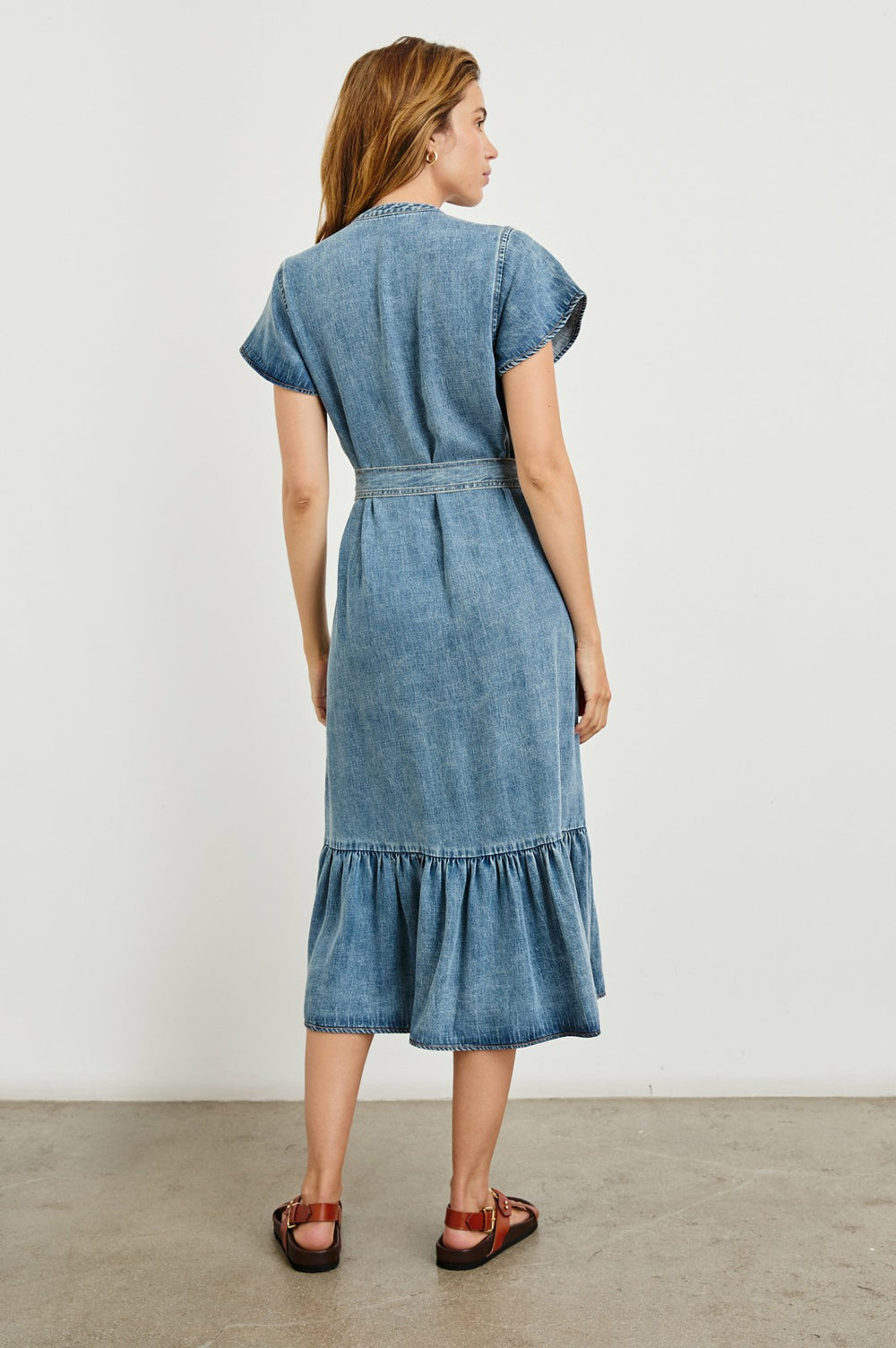 KAHLO DRESS - MID BLUE| Rails sale