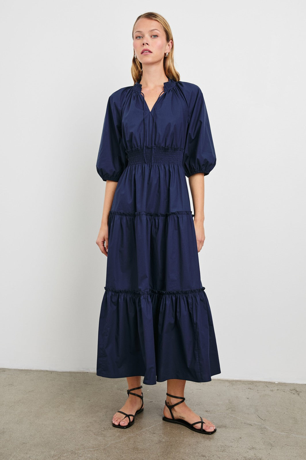 CATERINE DRESS - NAVY| Rails US