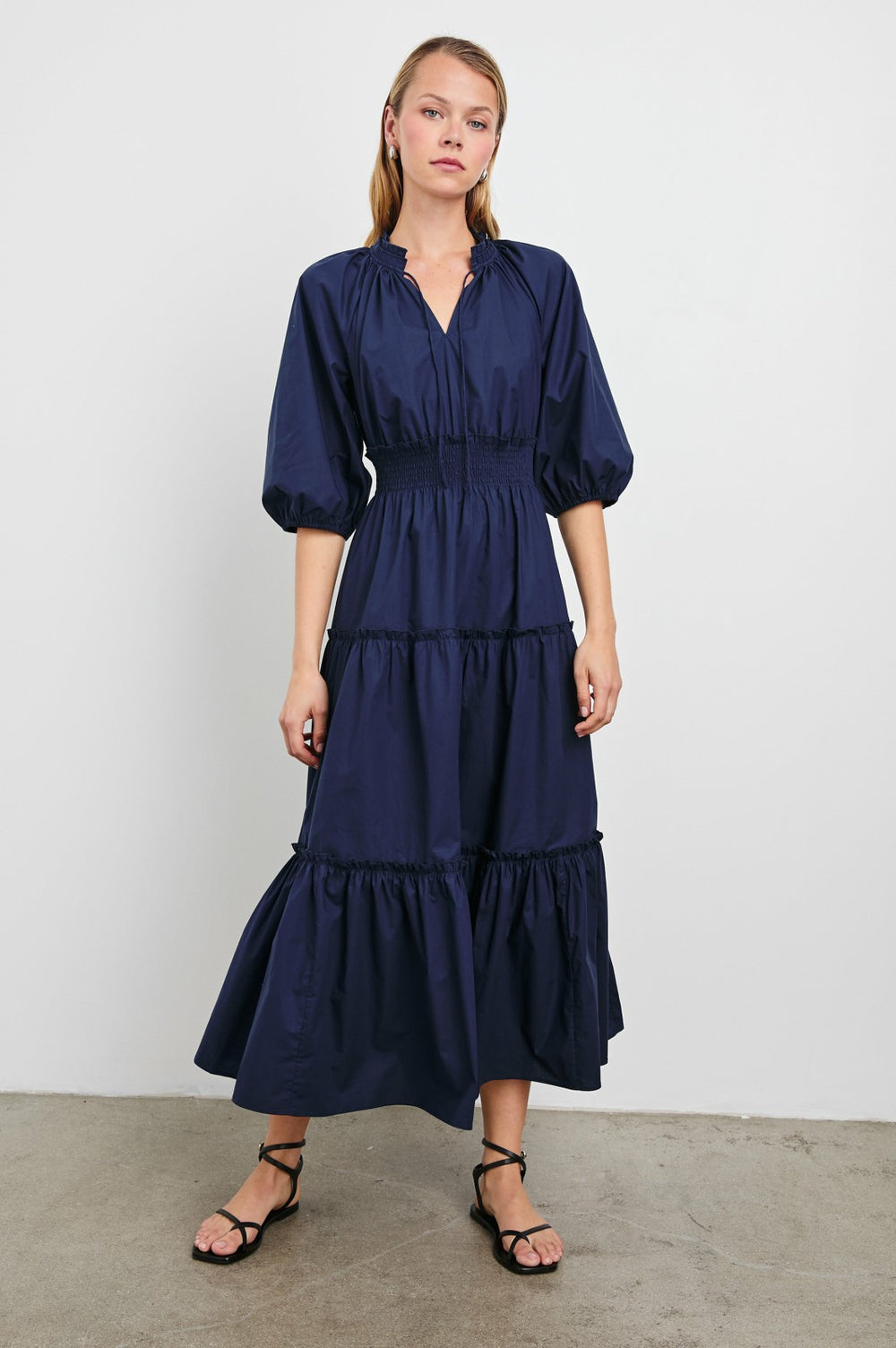 CATERINE DRESS - NAVY| Rails US