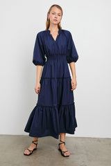 CATERINE DRESS - NAVY| Rails US