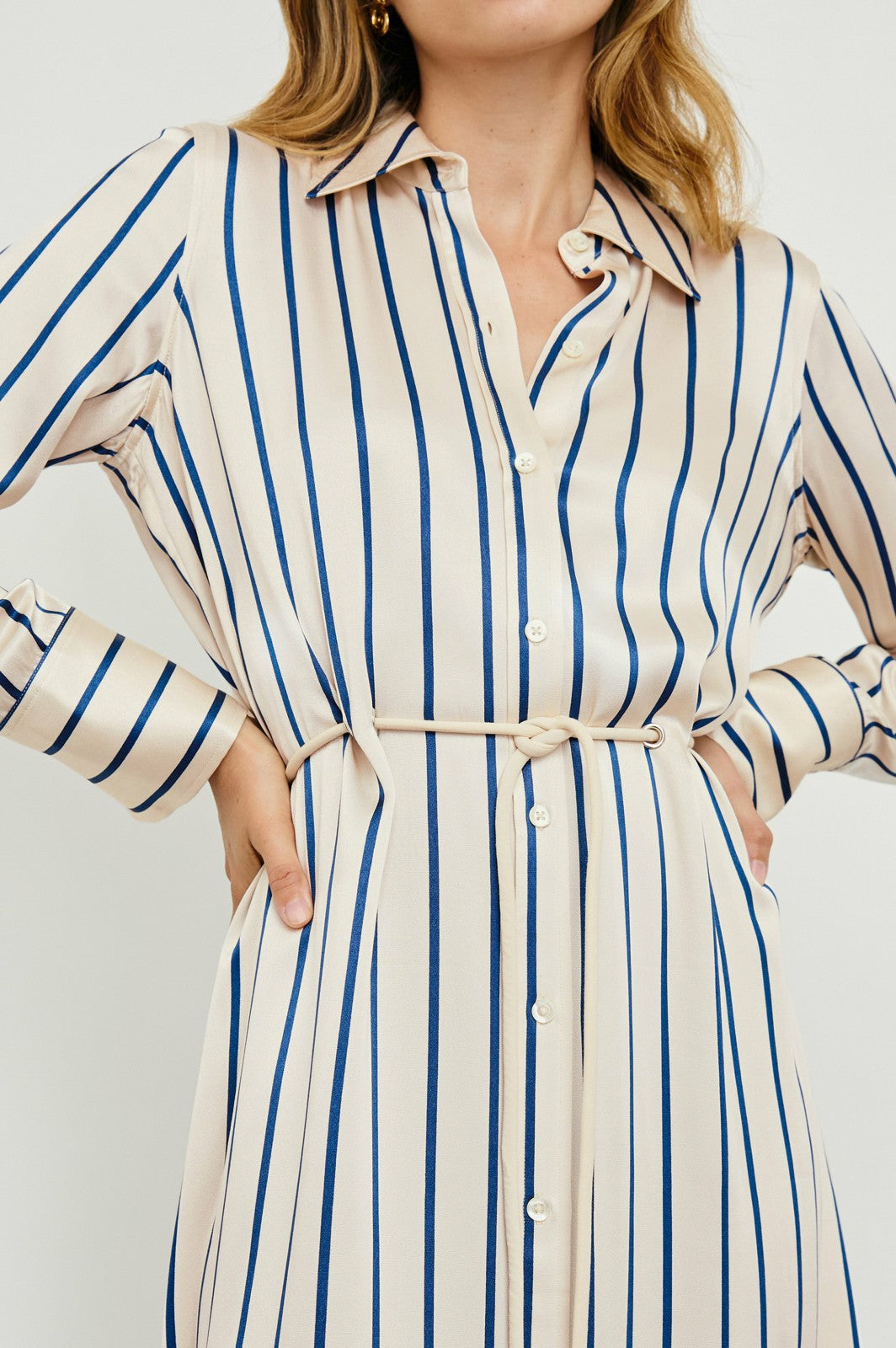 ANINA DRESS - CERAMIC NAVY STRIPE| Rails online